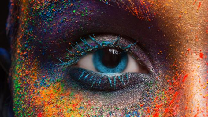 Eye with Face Paint